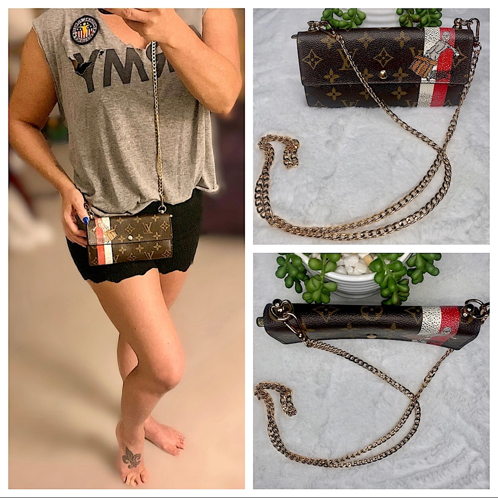 Louis Vuitton Wallet Sarah Groom Monogram Wallet on Chain (WOC)